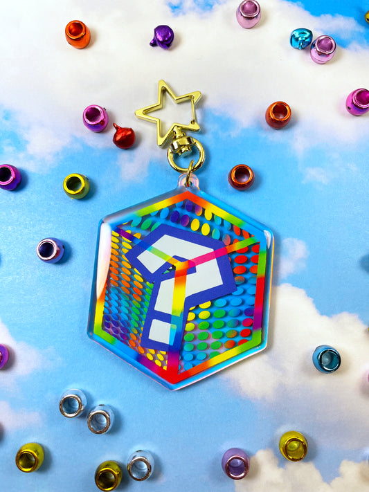 Racing Plumbers Block Keychain