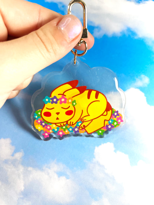 Sleepy Rodent Keychain
