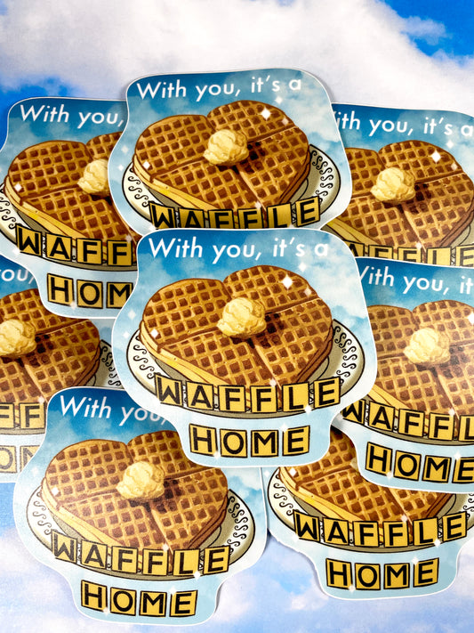 Waffle Home Sticker