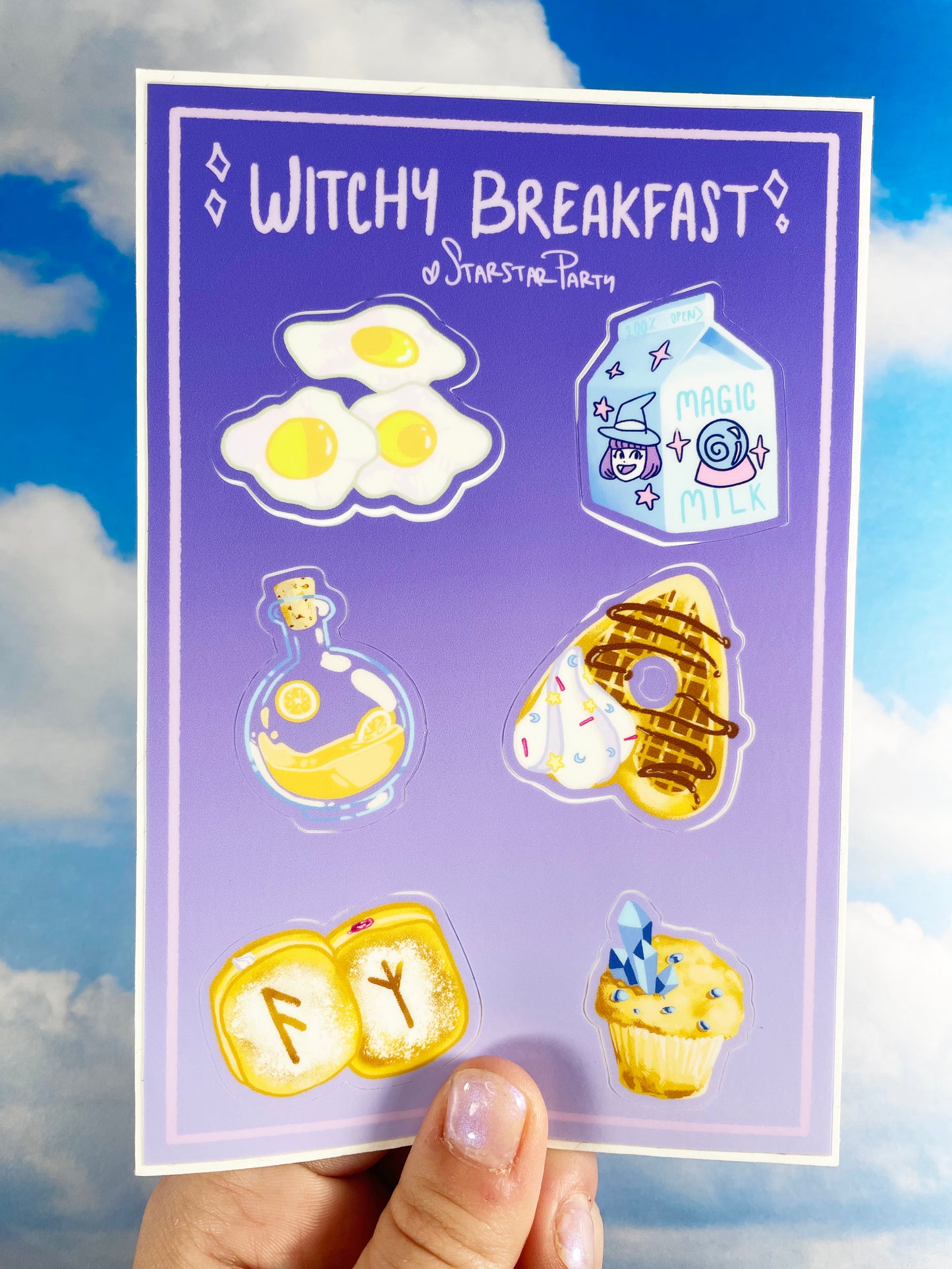 Witchy Breakfast Sticker Sheet