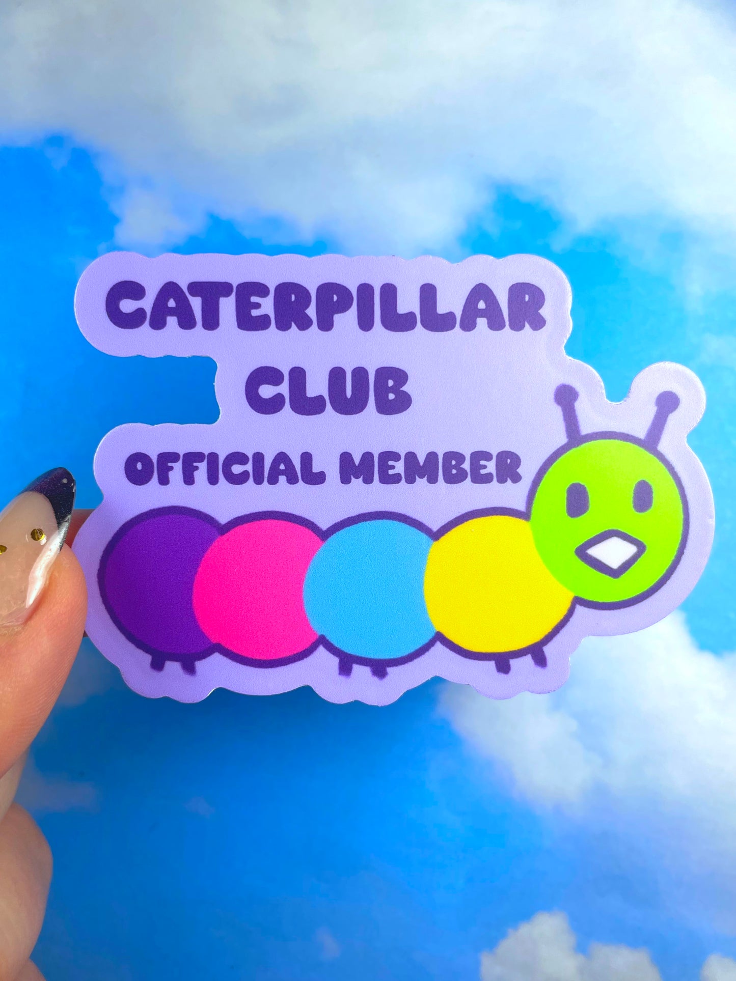 Caterpillar Club Sticker