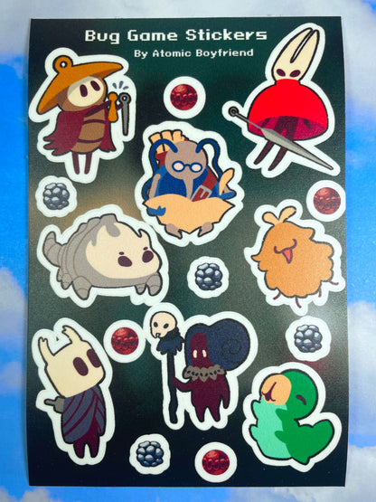 Bug Game Sticker Sheet