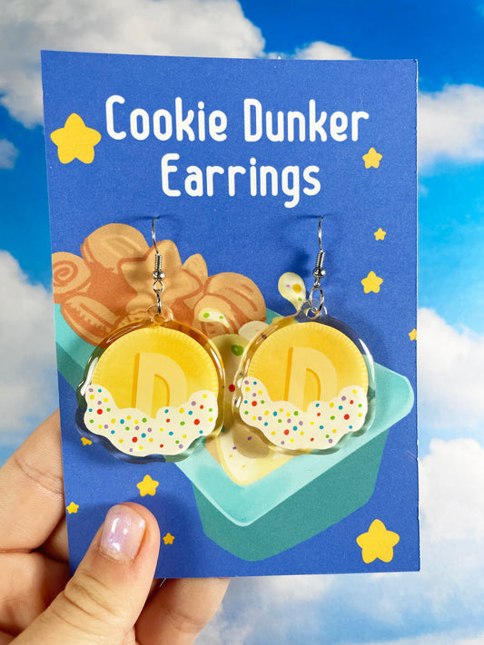 Rainbow Chip Cookie Dunker Earrings