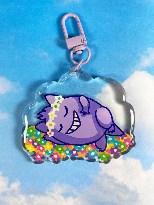 Sleepy Ghost Keychain