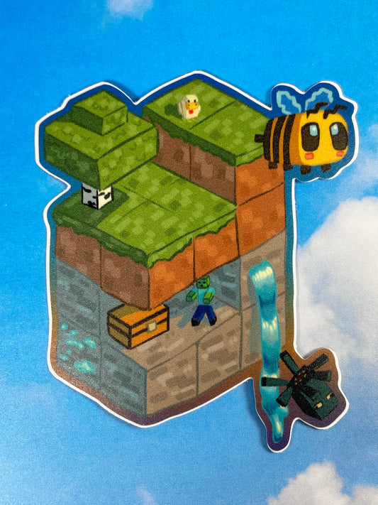 Cube World Sticker
