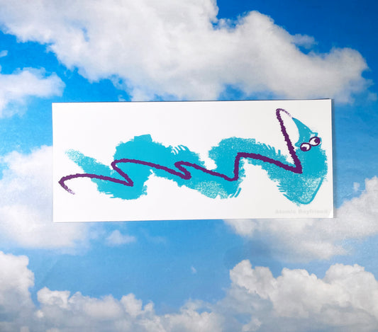 Jazz Worm Bumper Sticker