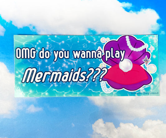 Play Mermaids Bumper Sticker
