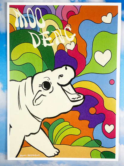 Bouncy Lil Pork Mini Print