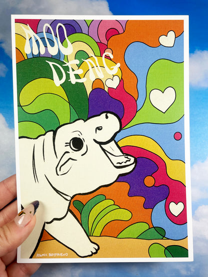 Bouncy Lil Pork Mini Print