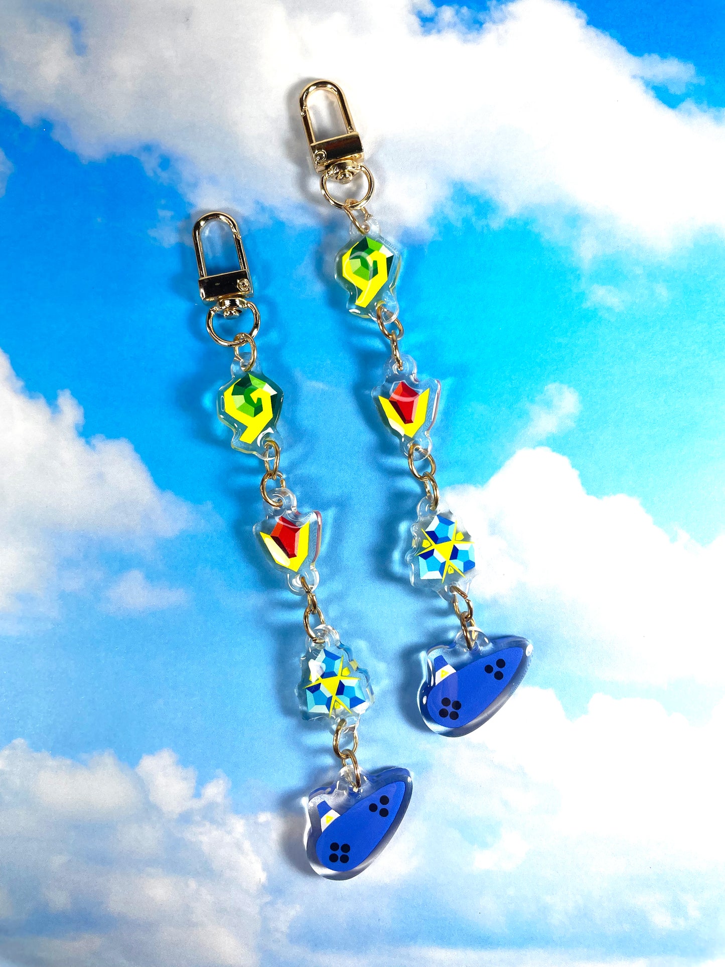 Fairy Game Stones Stacker Keychain