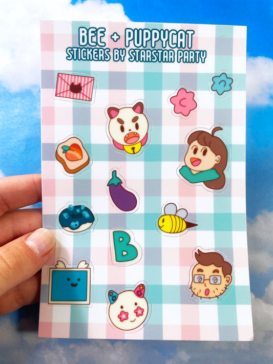 Space Cat Monster Sticker Sheet