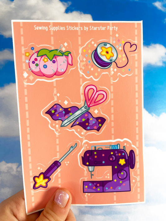 Sewing Supplies Sticker Sheet