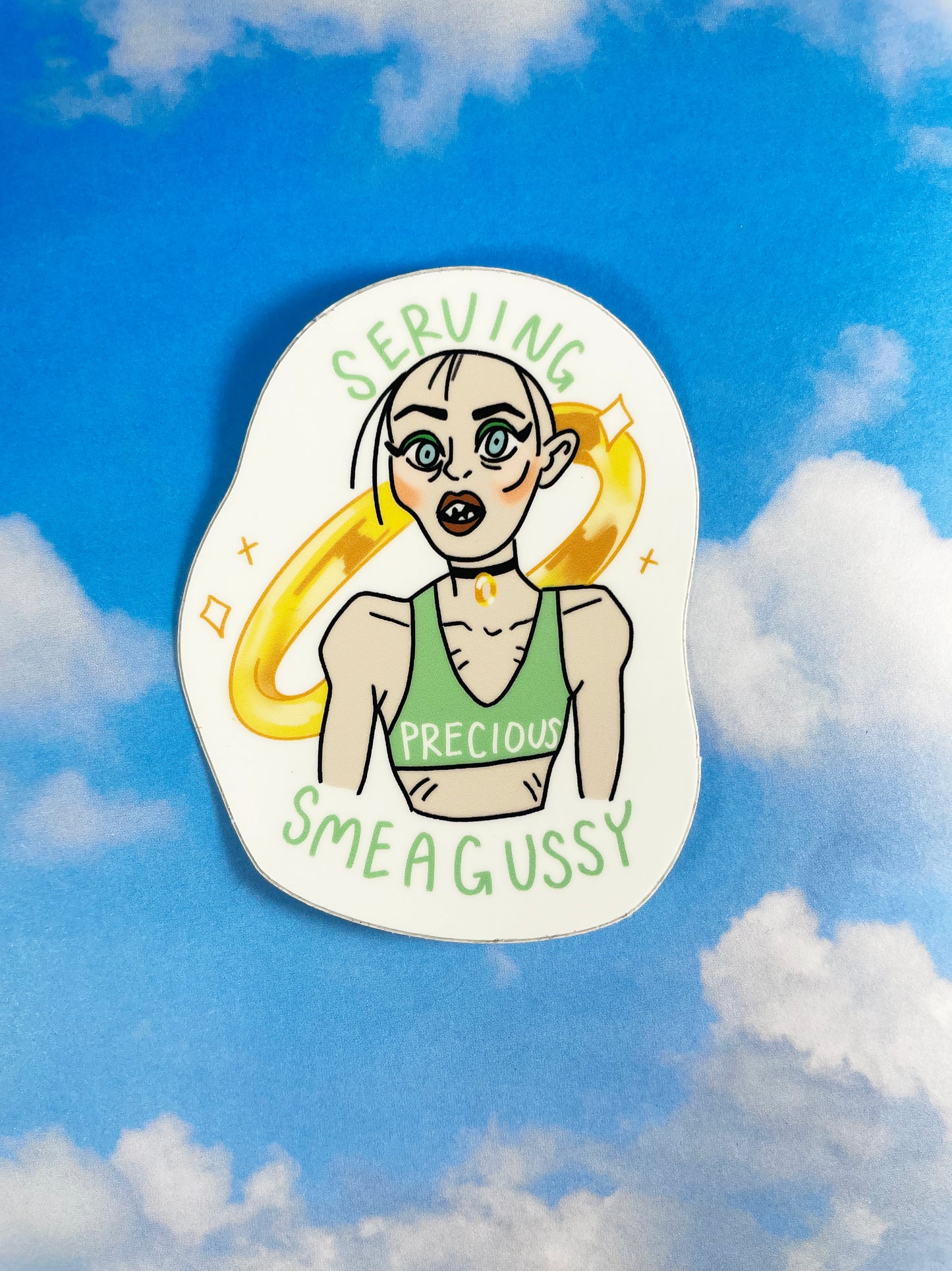 Serving Smeagussy Sticker