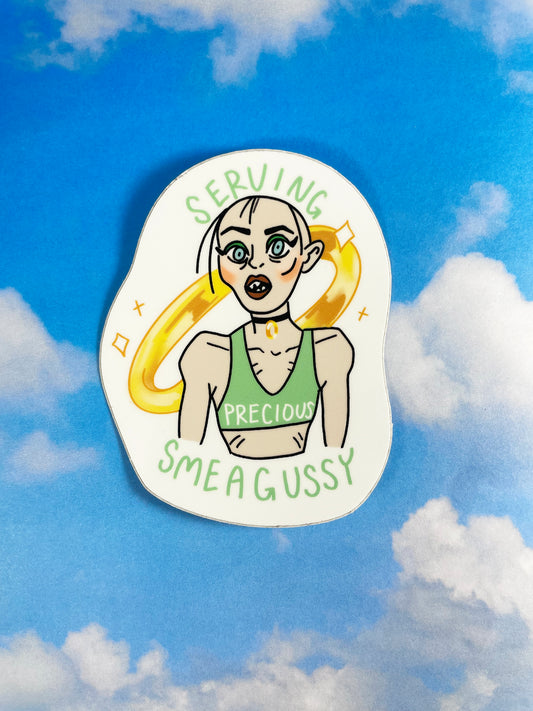 Serving Smeagussy Sticker