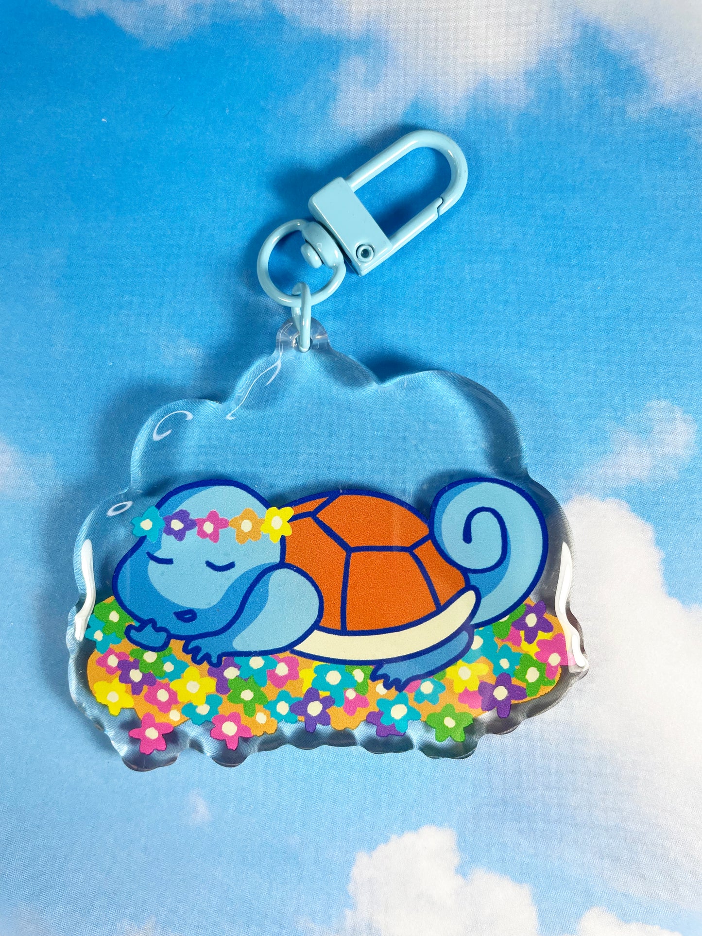 Sleepy Turtle Keychain
