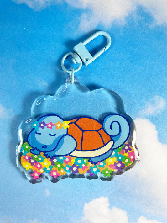 Sleepy Turtle Keychain
