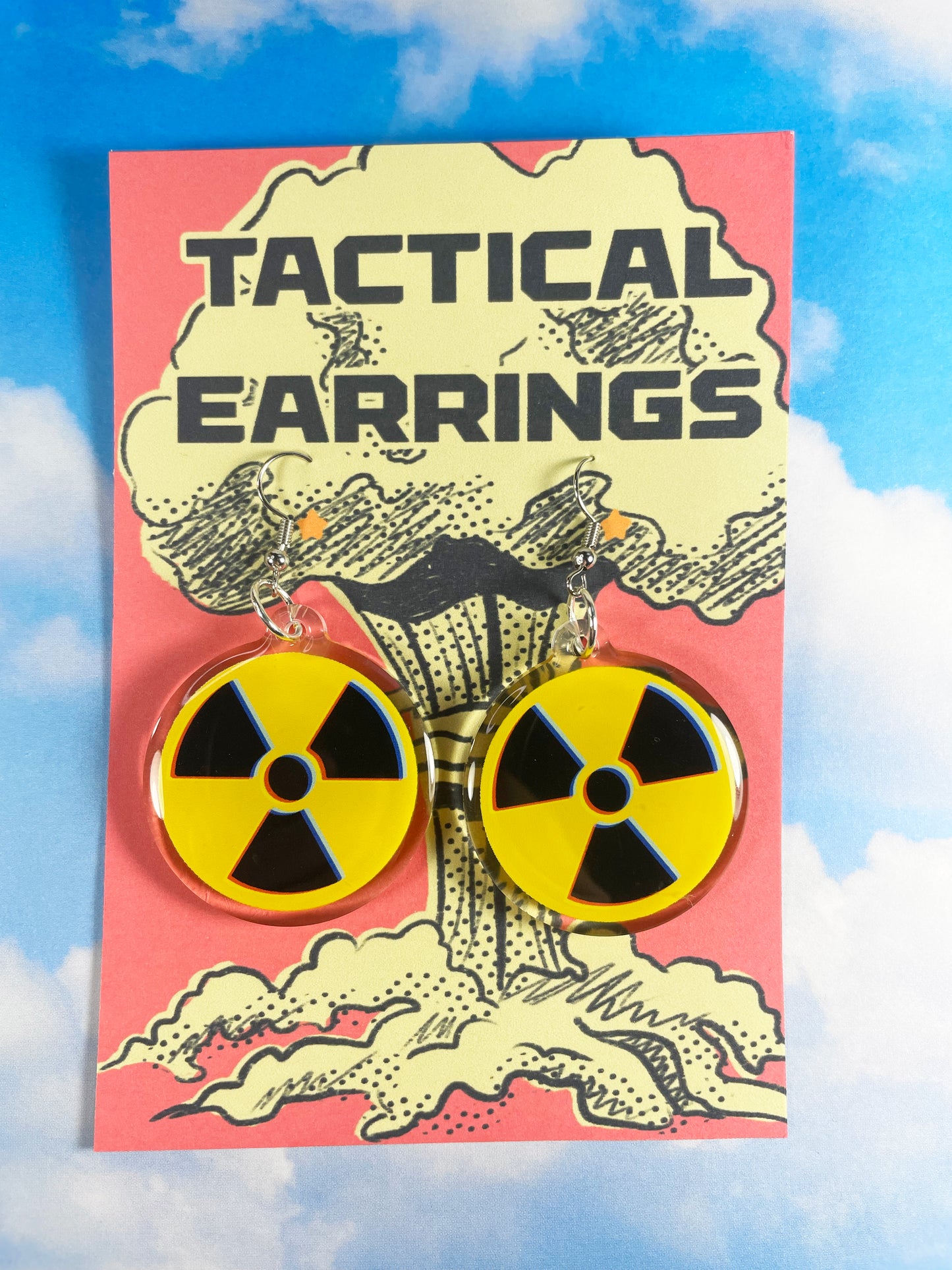 Nuclear Sign Earrings