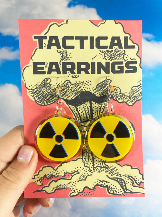 Nuclear Sign Earrings